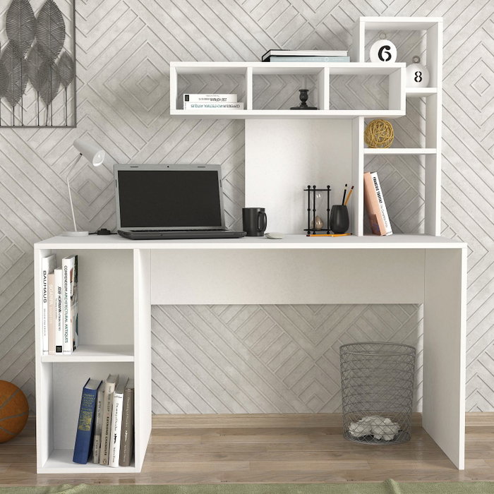 Hanah Home Mesa de Estudio Coral - Blanco
